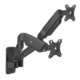 Maclean wall mount for two monitors 17-32'' 9kg max mechanical spring MC-988