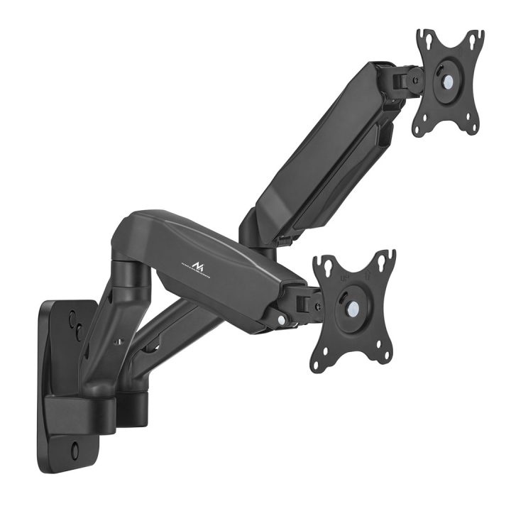 Maclean wall mount for two monitors 17-32'' 9kg max mechanical spring MC-988