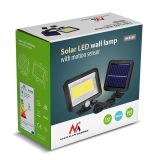 Maclean Energy MCE438 Solar LED Floodlight with motion sensor IP44 5W 400lm 6000K cold white lithium battery 1300 mAh 5.5V DC