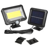 Maclean Energy MCE438 Solar LED Floodlight with motion sensor IP44 5W 400lm 6000K cold white lithium battery 1300 mAh 5.5V DC