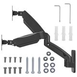 Maclean wall mount for two monitors 17-32'' 9kg max mechanical spring MC-988