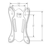 Maclean MC-715A TV Mount TV Holder Max VESA 100x100 13-27 25kg