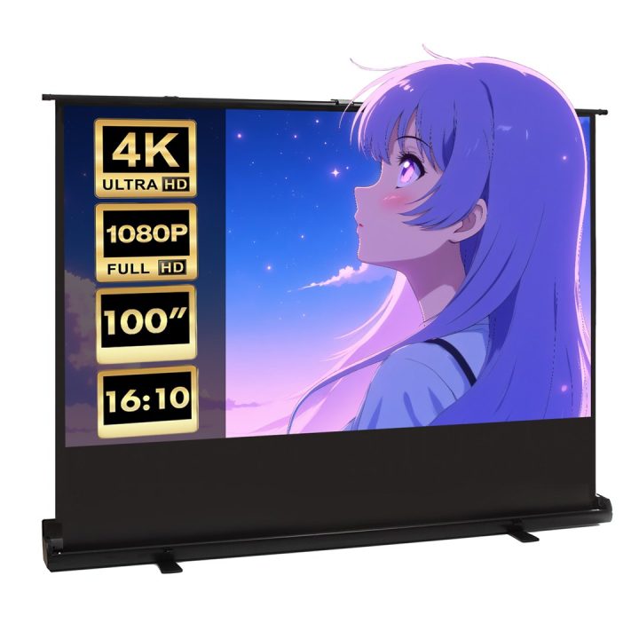 Maclean MC-213 Portable Projection Screen Compact Floor 100 16:10