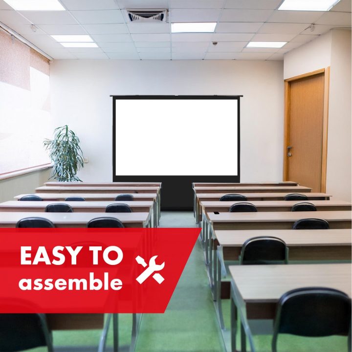 Maclean MC-213 Portable Projection Screen Compact Floor 100 16:10