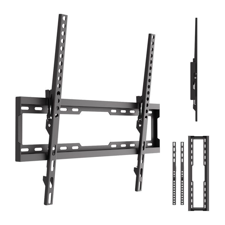 Maclean TV Mount / Bracket max VESA 600x400 37-86 up to 45 kg black tilt adjustment 0°–8° MC-188