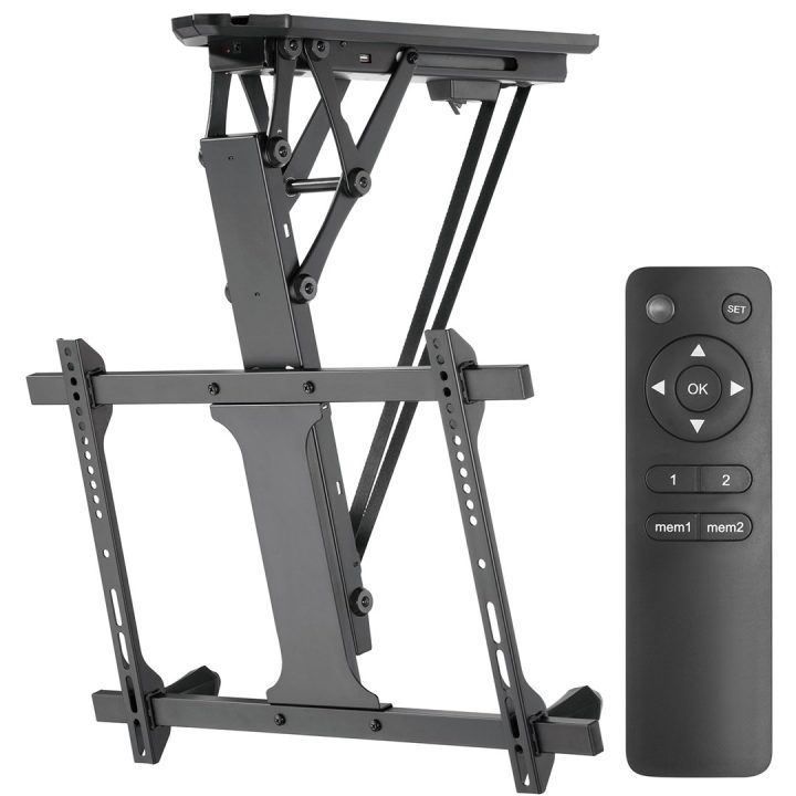 Maclean MC-880 Electric Ceiling TV Mount 32 -70 35kg max + Remote Control max VESA 600x411