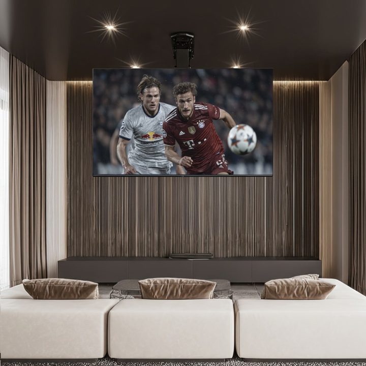 Maclean MC-880 Electric Ceiling TV Mount 32 -70 35kg max + Remote Control max VESA 600x411
