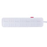 Maclean power strip 4-socket extension cable + 3xUSB 110-240V AC 50/60Hz 2.1A max 2500W 3m white MCE393 W