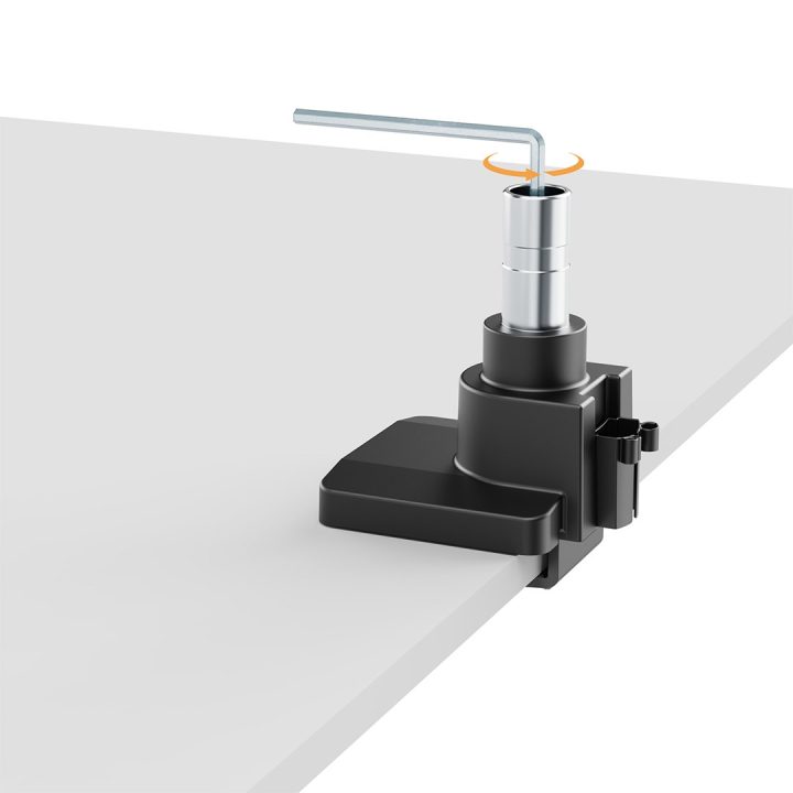 Maclean MC-968 Double Arm Monitor Mount with Gas Spring 17-57 27 kg Heavy Duty Sturdy Full Motion Holder Bracket Max VESA 200x20