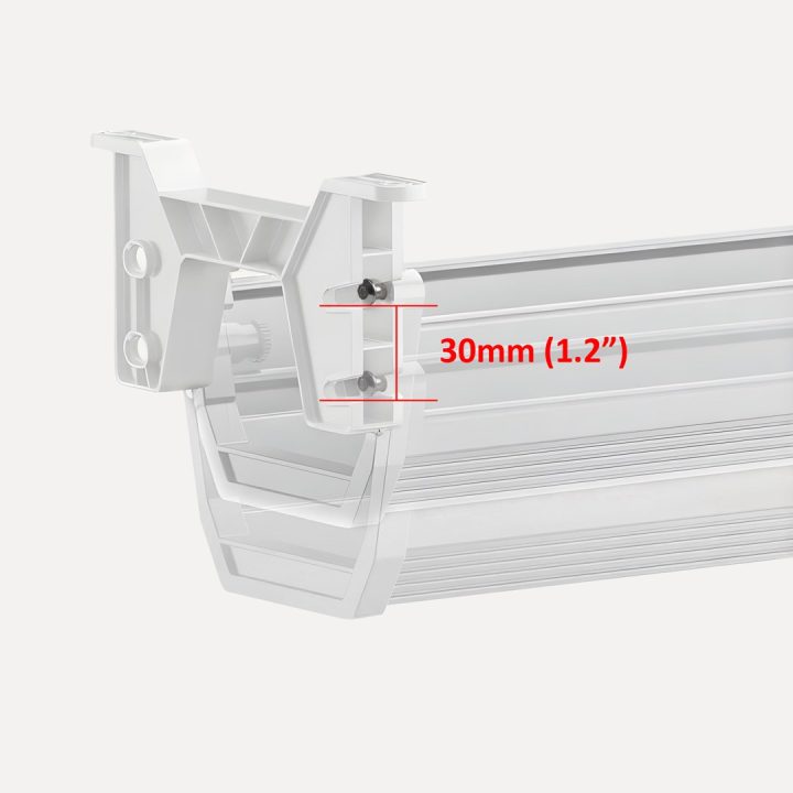 Maclean under-desk cable/extension organizer max. load 5kg white MC-106 W