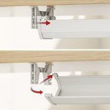 Maclean under-desk cable/extension organizer max. load 5kg white MC-106 W
