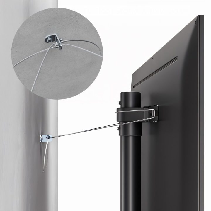 Maclean TV floor stand bracket 32-70 max. VESA 400x400 max. 40kg MC-494