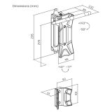 Maclean Wall-Mounted Bike Rack / Hanger max. load 35 kg adjustable tilt angle steel MC-171