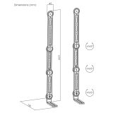 Maclean universal VESA mount for soundbar 15kg max MC-335