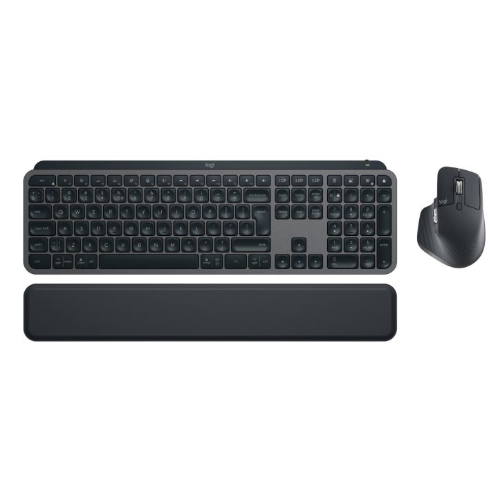 Logitech Master MX Keys Combo for Bussiness keyboard Mouse included Office RF Wireless + Bluetooth QWERTY US International Graph