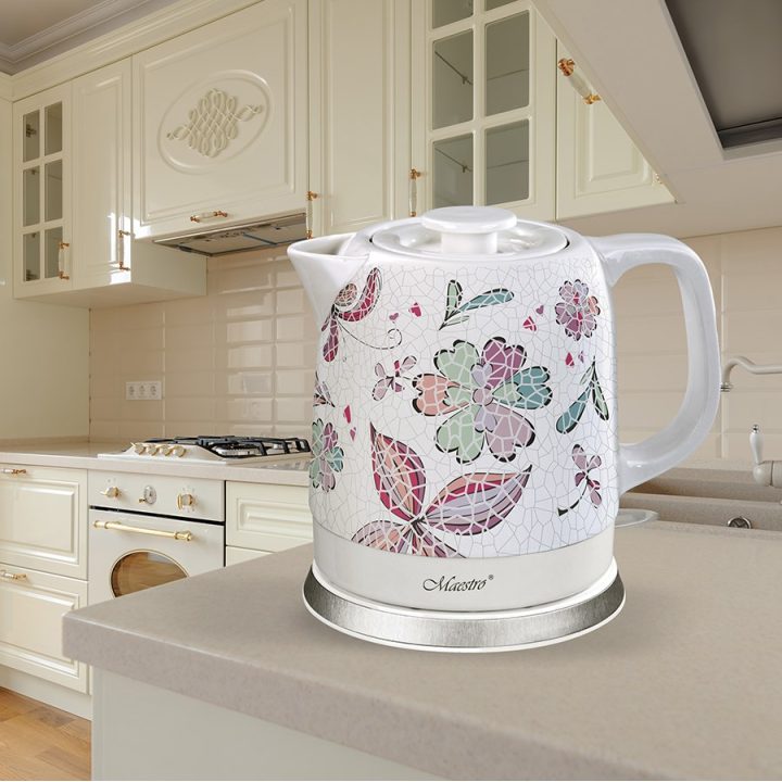 Ceramic electric kettle MAESTRO MR-068 1 5L 1500W (MR-068-FLOWERS)