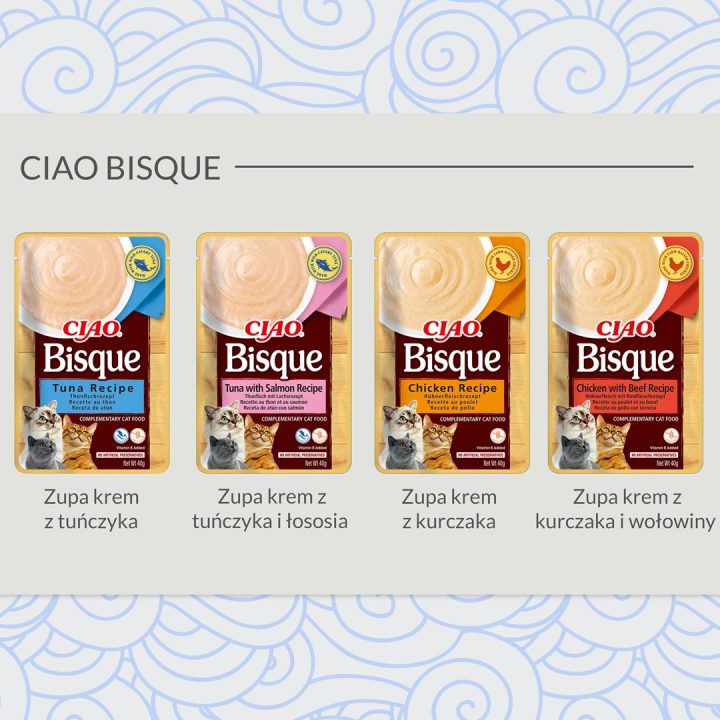 INABA Ciao Bisque Pollo con manzo - snack per gatti - 40g