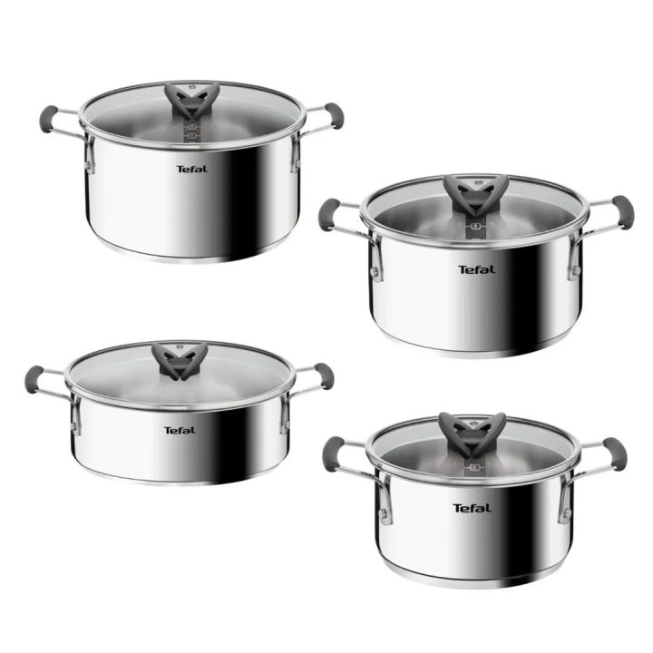 TEFAL Opti Space set di batteria da cucina 8 pezzi G7378S55