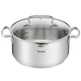 Tefal DUETTO+ G7194655 Pentola rotonda acciaio inossidabile