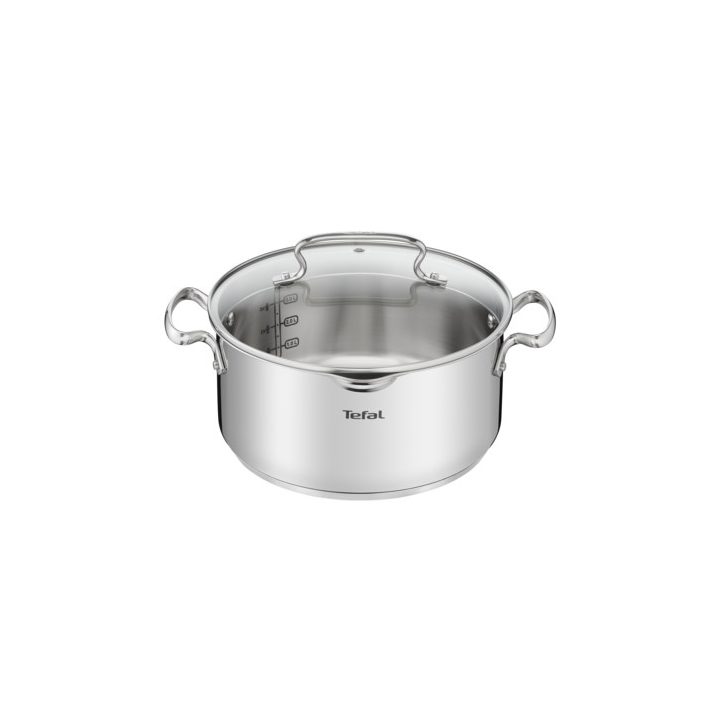 Tefal DUETTO+ G7194655 Pentola rotonda acciaio inossidabile