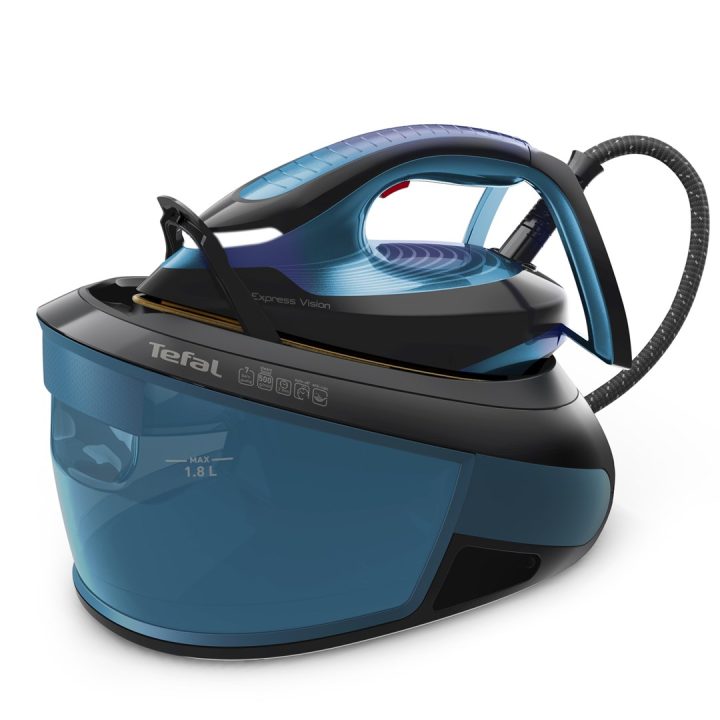 Tefal Express Vision SV8151 2800 W 1.8 L Durilium AirGlide Piastra Autoclean blu nero