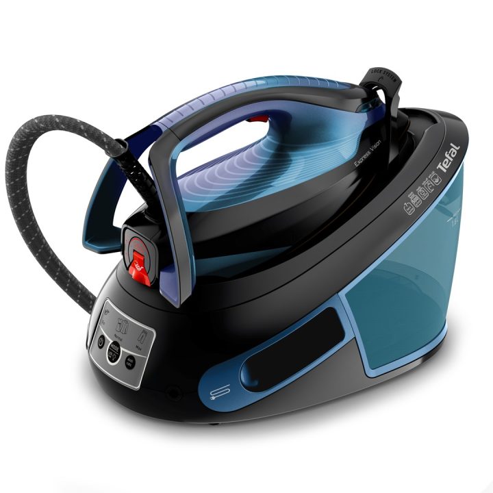 Tefal Express Vision SV8151 2800 W 1.8 L Durilium AirGlide Piastra Autoclean blu nero