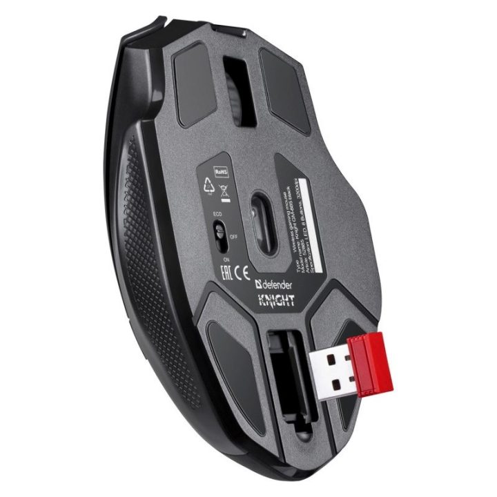 MOUSE DEFENDER GM-885 KNIGHT RF WIRELESS 3200dpi 8P NERO
