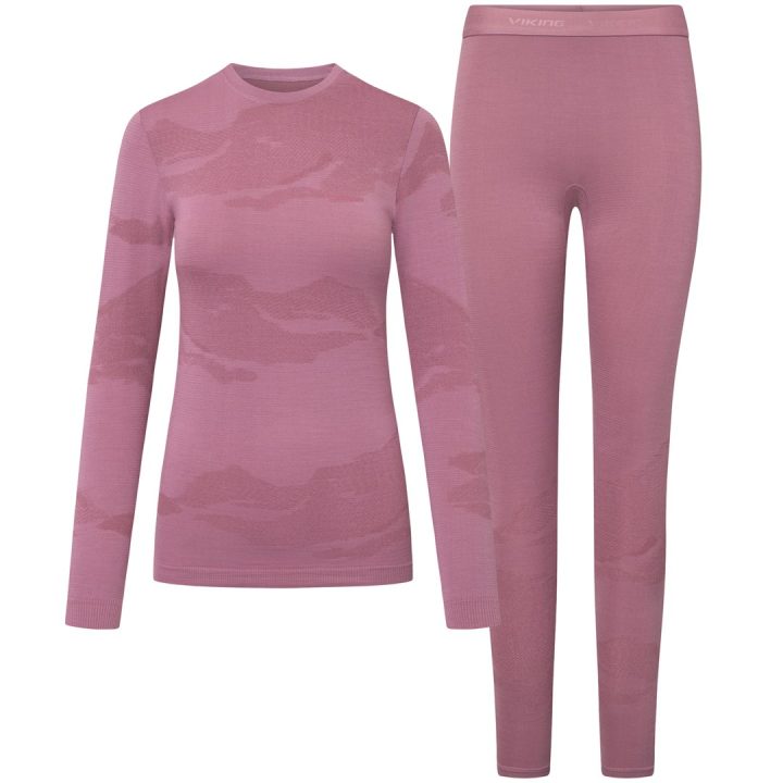VIKING Gasher Lady Set Merino intimo donna taglia S rosa