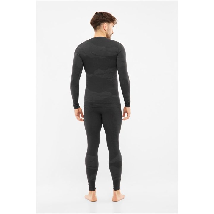 VIKING Gasher Man Set Merino biancheria intima uomo taglia L nero