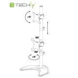 Techly ICA-LCD 2520V supporto / staffa monitor 68.6 cm (27 ) scrivania nero
