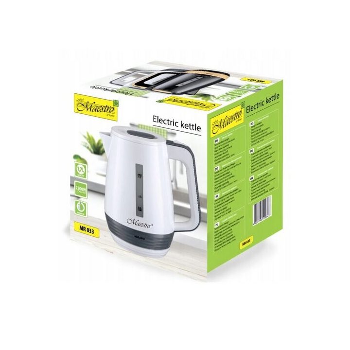 Electric kettle 1.7l 2200W MAESTRO MR-033-WHITE