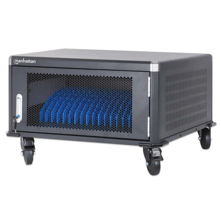 Manhattan Laptop Charging Cabinet Desktop via AC Adapter (EU) 20-bay Install device's AC Adapter (power cables) into unit Suitab