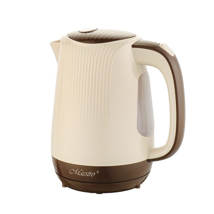 Feel-Maestro MR042 beige electric kettle 1.7 L Beige Brown 2200 W