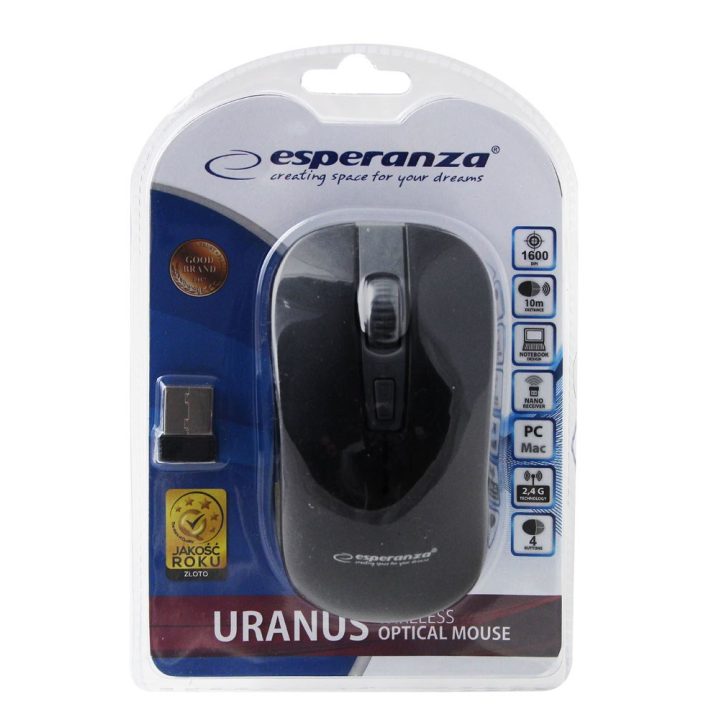 Esperanza EM126EK mouse RF wireless ottico 1600 DPI