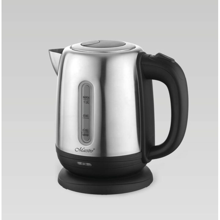 MAESTRO MR-027 electric kettle 1.2 L 1630 W Steel Black