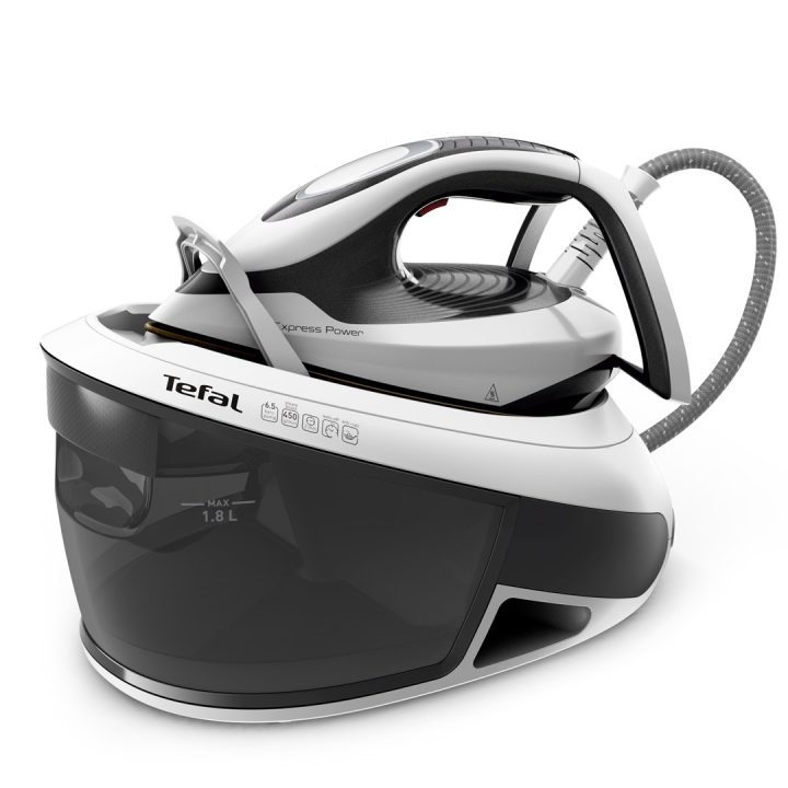 Tefal Express Power SV8130 2800 W 1.8 L Durilium AirGlide Piastra Autoclean Nero Bianco