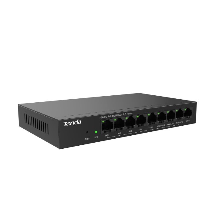 Tenda G0-8G-PoE router cablato Gigabit Ethernet nero