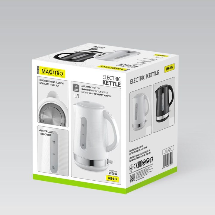 MAESTRO electric kettle 1 7 l MR-035-BLACK
