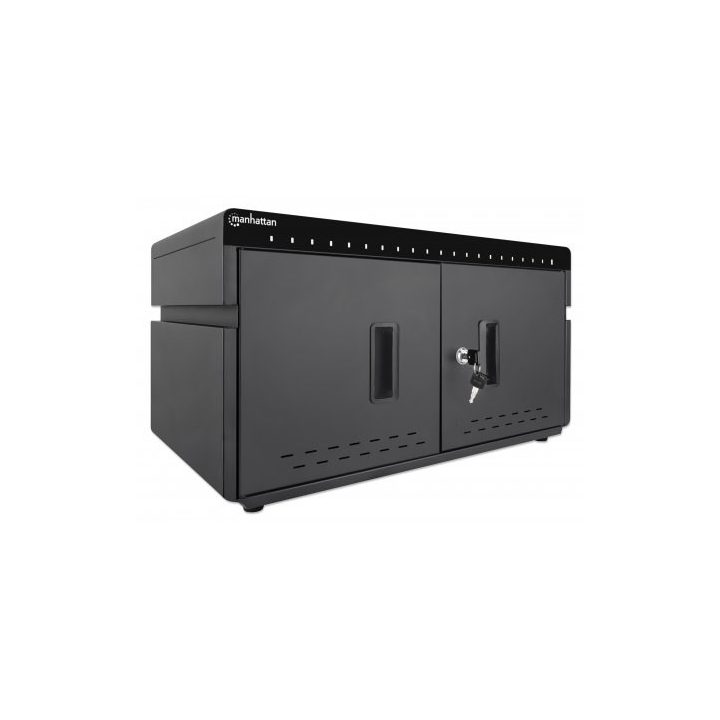 Manhattan iPad to 11 20-bay Charging Cabinet Desktop via USB-C Also other tablets and smartphones (with device to USB-C cable) B