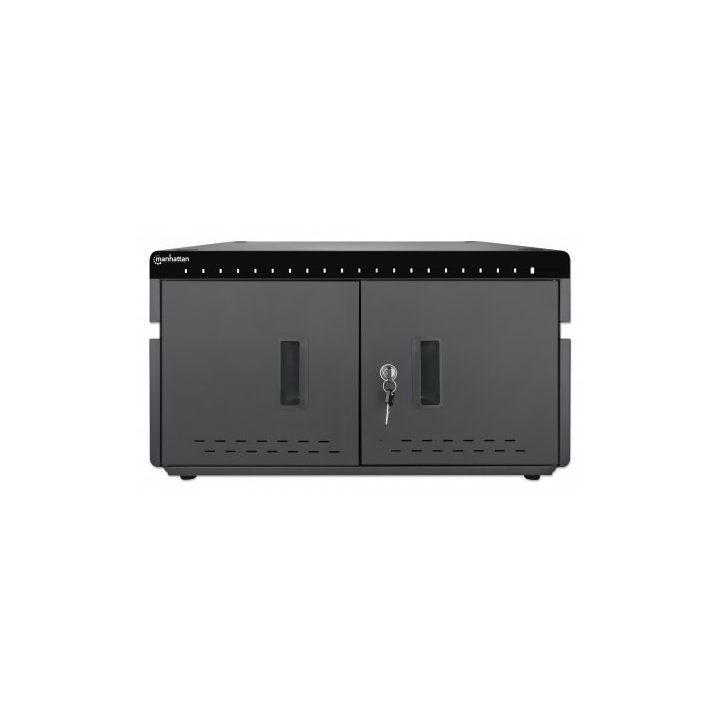 Manhattan iPad to 11 20-bay Charging Cabinet Desktop via USB-C Also other tablets and smartphones (with device to USB-C cable) B