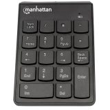 Manhattan Numeric Keypad Wireless (2.4GHz) USB-A Micro Receiver 18 Full Size Keys Black Membrane Key Switches Auto Power Managem