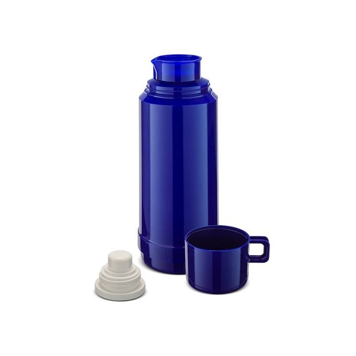 ROTPUNKT Thermos in vetro capacità 1.0 l iperblù (blu navy)