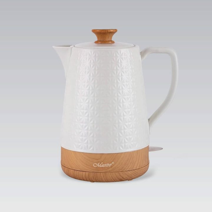 Maestro MR-076 electric kettle 1.8 L 1800 W White Wood