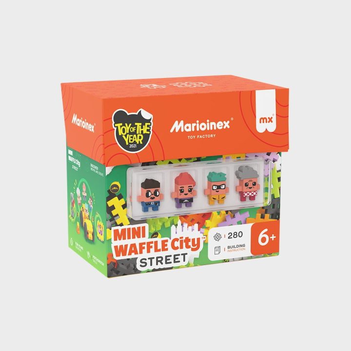 Marioinex Mini Waffle Building Blocks – City: Street 280 pieces