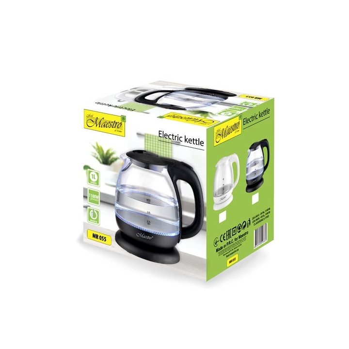 MAESTRO MR-055 electric kettle 1 L 1100 W (MR-055-WHITE) White