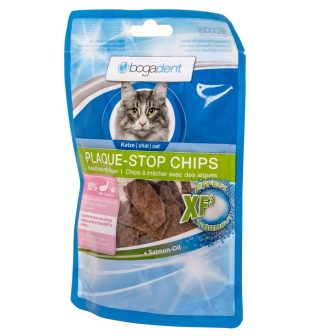 BOGAR Bogadent Plaque-stop Chips Pesce - snack per gatti - 50g