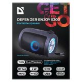 ALTOPARLANTE BLUETOOTH DEFENDER S200 5W NERO