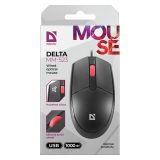 MOUSE DEFENDER DELTA MM-523 NERO OTTICO
