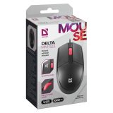 MOUSE DEFENDER DELTA MM-523 NERO OTTICO