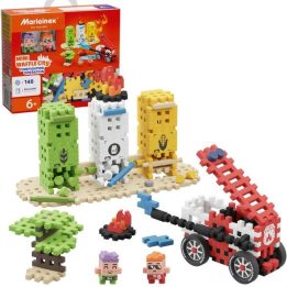 Marioinex Mini Waffle City Building Blocks Firefighter action 148 pieces